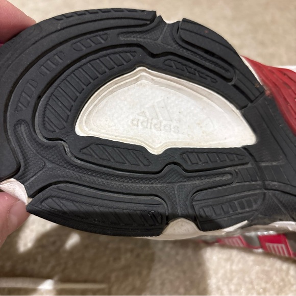 Adidas Adiprene Red Metallic Silver Running Athletic Shoes Sneakers Mens US 10 - Picture 8 of 15